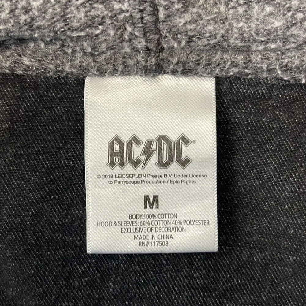 AC\DC Jean jacket.  Size Medium.  Cotton jacket with drawstring hood.